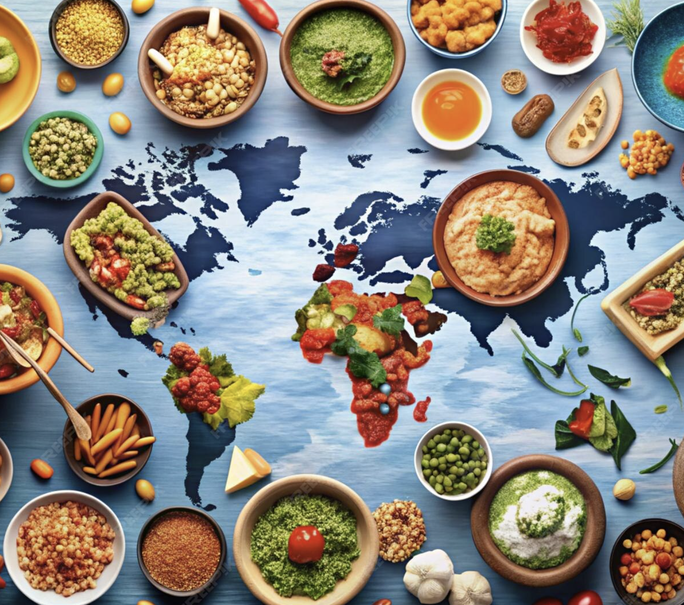 A world full of flavours. From the Americas to Oceania, mixing flavours has made humanity tasteful.